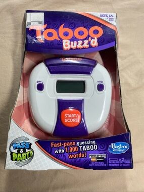 Hasbro Taboo Buzz'd Electronic Game - NEW